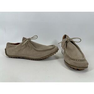DKNY Leather Moccasins Driving Shoes Size 9.5D UK Beige Spain‎
